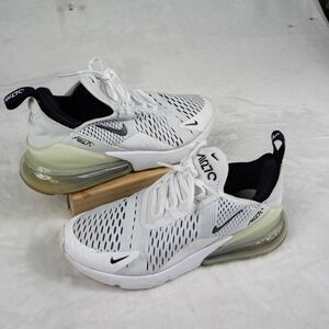 Nike Air Max 270 Womens White Black Running Shoes Sneaker Mens 5.5 Womens 7